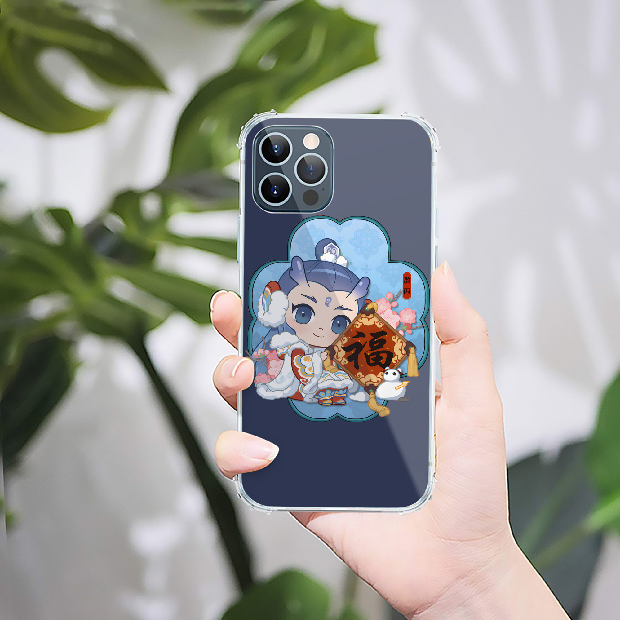 （画像用） Ne Zha 2 ナタ 魔童の大暴れ 【iPhone 12シリーズ対応】透明スマホケース（クリアソフトケース）